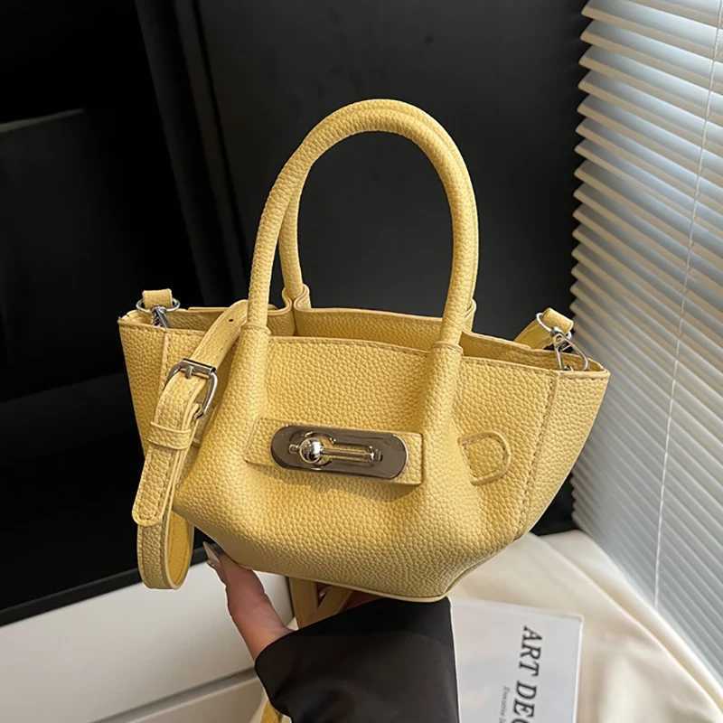 Fashion Bucket Bags Womens Pu Leather Casual Handbags Solid Large Capacity Shoulder Bag Summer Commuting Crossbody Pack W250527