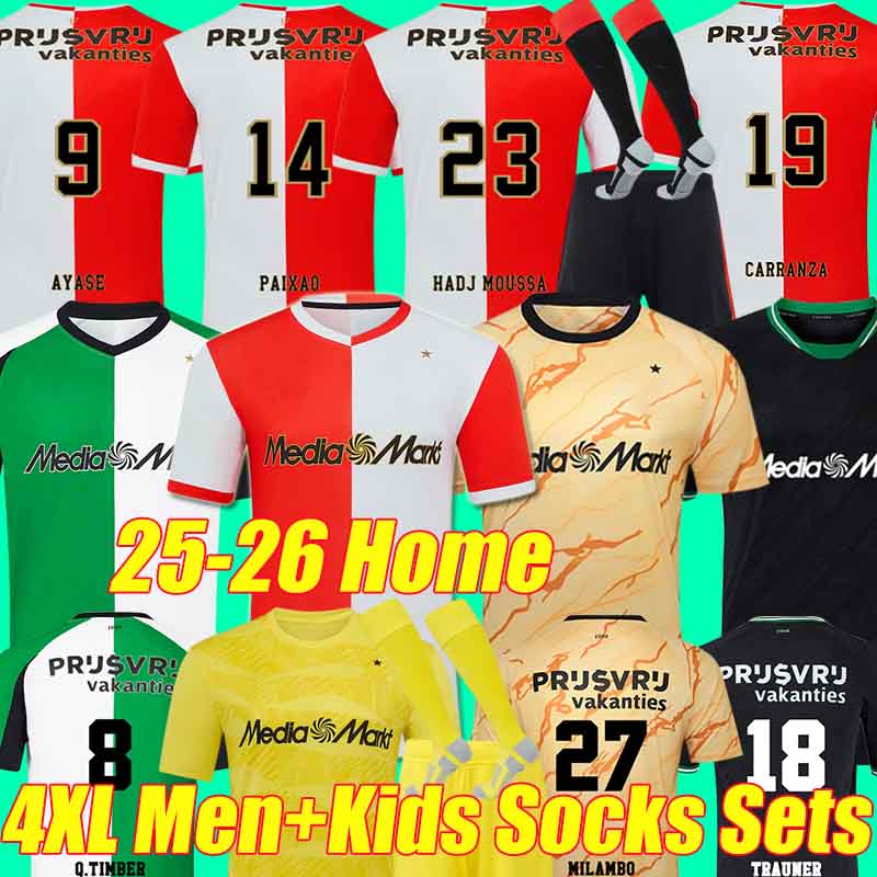 4XL 25/26 FeYeNoOrdS PAIXAO Soccer Jerseys HADJ MOUSSA AYASE MILAMBO Q.TIMBER CARRANZA OSMAN MODER HANCKO WELLENREUTHER men kids kits socks set football shirts