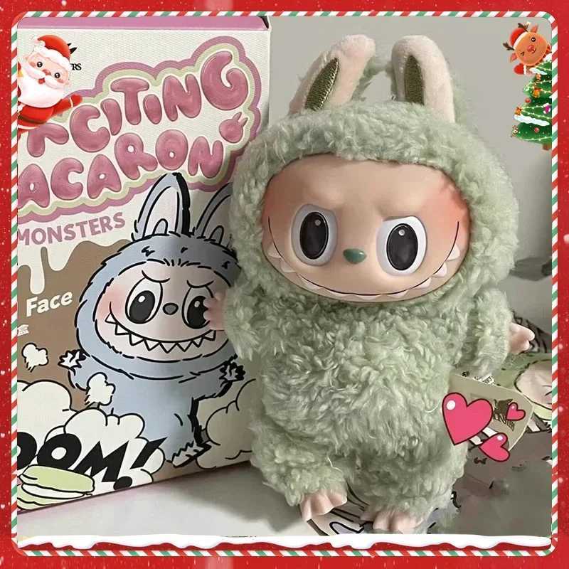 Labubu The Monsters Heartbeat Macaron Enamel Face Blind Box Pvc Figurine Tabletop Ornament Kawaii Doll Kid Birthday Gift U250528