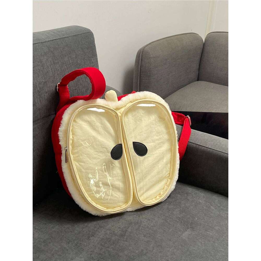 HIATUS Original Down Plush Lightweight Apple Pain Ultra Light Tote School Bag Large Capacity Padded Pillow