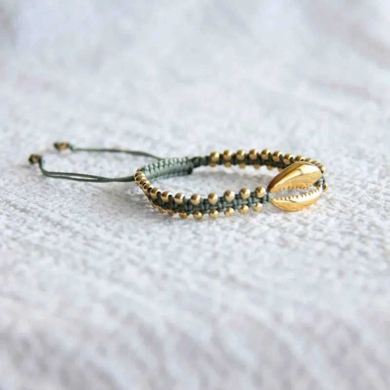 KKBEAD Vintage Braided Bracelets for Women and Men Couple Accessories Handmade Shell Bracelet Luxury Designer Jewelry W250526
