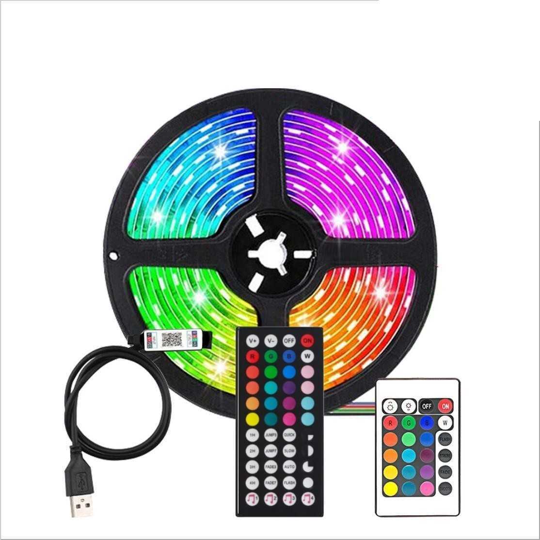 5050 RGB light strip kit, LED lights with 44 keys, Wi-Fi smart LED light strip, Halloween and Christmas decorations X250527