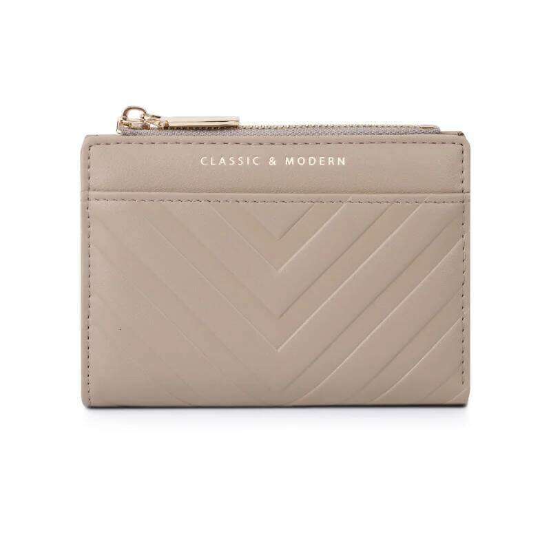New Strip-Shaped Emed PU Leather Wallet With Multiple Compartments, Fashionable And Versatile Small Coin Purse