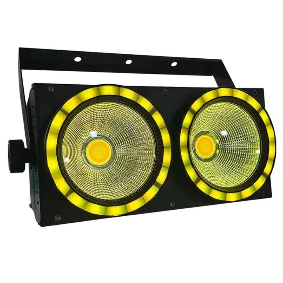 NEW 2eyes High Power 200W LED COB 50W RGB LED light strip 2IN1 DMX Stage Effect Blinder Cool Warm White DJ Stage Lighting LampXJ250527