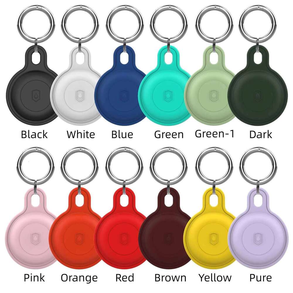 Silicone Box AirTag Bracket for Seat Belt Keychain