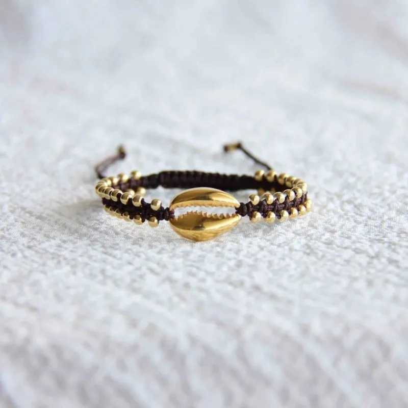KKBEAD Vintage Braided Bracelets for Women and Men Couple Accessories Handmade Shell Bracelet Luxury Designer Jewelry W250526