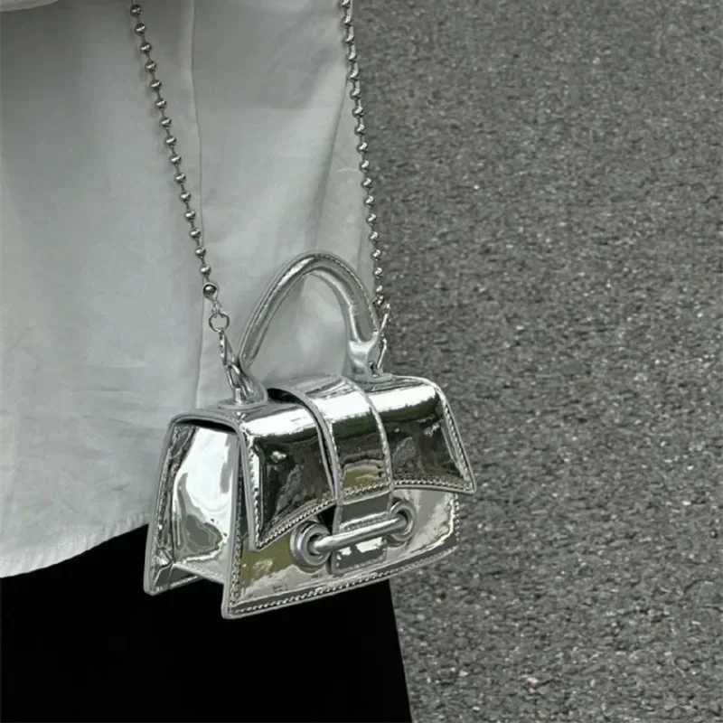Pu Leather Vintage Women Silver Chic Crossbody Bag Luxury Designer Small Shoulder Bags Fashion Gold Mini Coin Purse Cute Handbag W250527