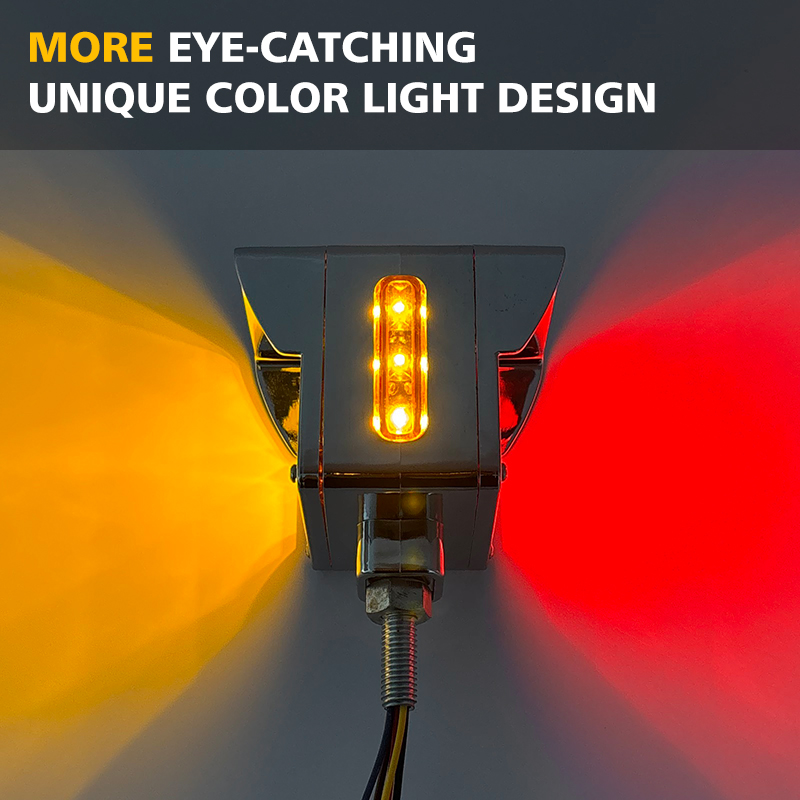 Modified Lights Truck Side Lights LED Truck Lights Double Sided Lights Universal for all kinds of cars Easy to install 4 wires mode for red bright + y