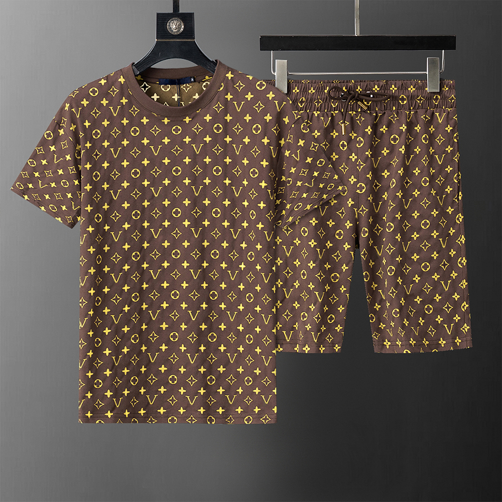 2025 Mens Tracksuits t shirt sets Designers Embroidered letter fashion sportswear suit clothes summer running wear T-shirt short-sleeved sports two-piece