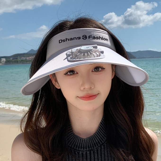 Designer's Sun Hatenglish Style Fan Hat For Women, Outdoor Sunshade Visor Hat With Large Brim, UV Protection, Adjustable Summer Sun Hat For Women