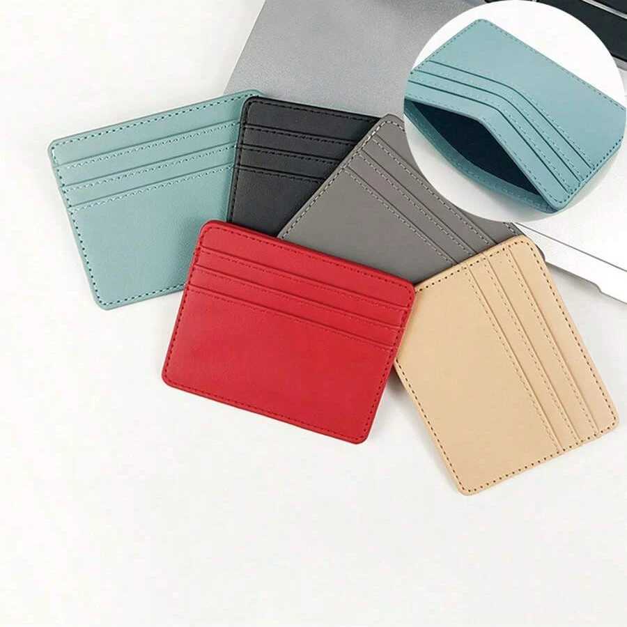 Men holder Mini Wallet Holder for Men Women Purse PU Leather Card Cover Z250527