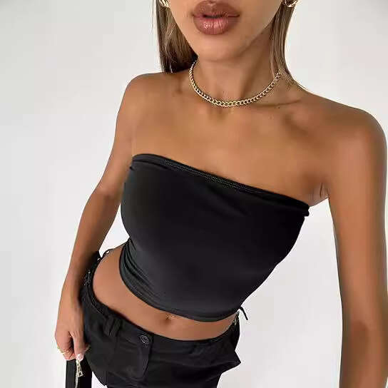 Strapless Inner Pure Desire Sexy Top Summer Outer Wear Pullover Vest Slim Fit Women's Clothing