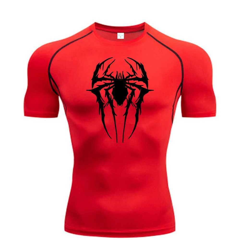 2024 Compression T Shirt Men Summer Sportswear Running T-shirt Elastic Quick Dry Sport Tops Tee Athletic Gym Workout Shirts Men Z250527