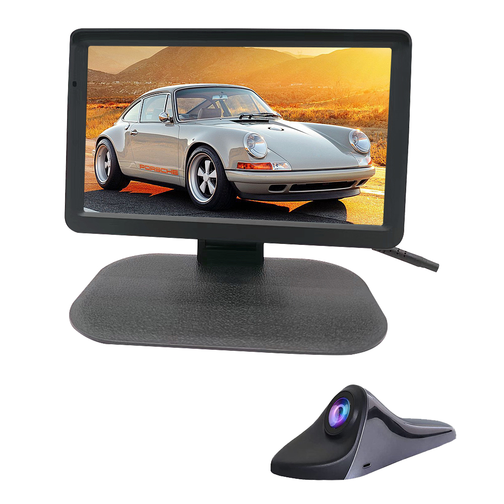 car Side View Camera 7 inch HD Surveillance System, IP68 Waterproof Blind spot Camera with HD LCD Screen Parking Assistance System