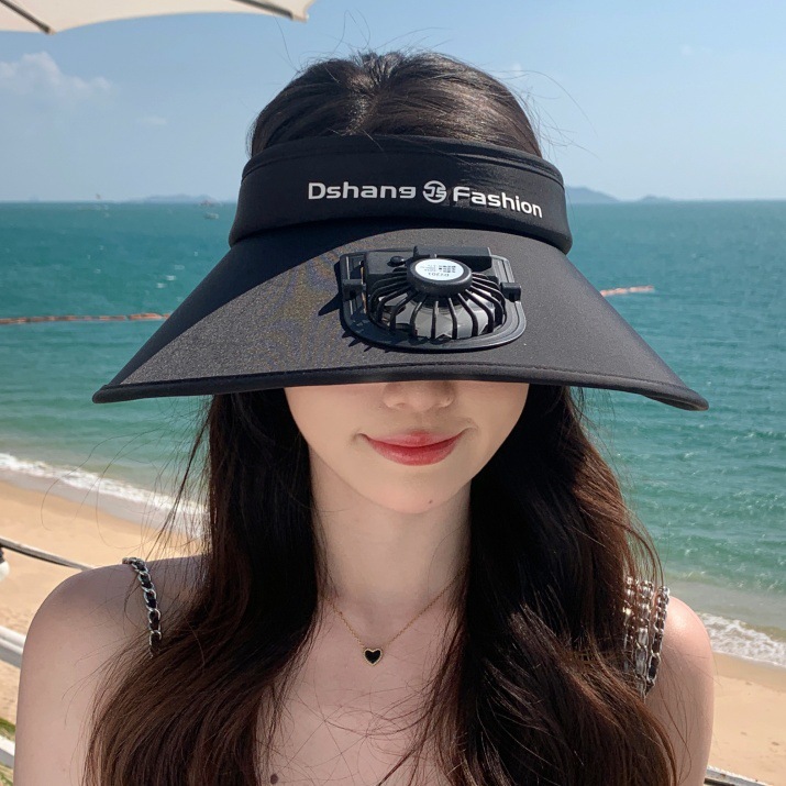 Designer's Sun Hatenglish Style Fan Hat For Women, Outdoor Sunshade Visor Hat With Large Brim, UV Protection, Adjustable Summer Sun Hat For Women
