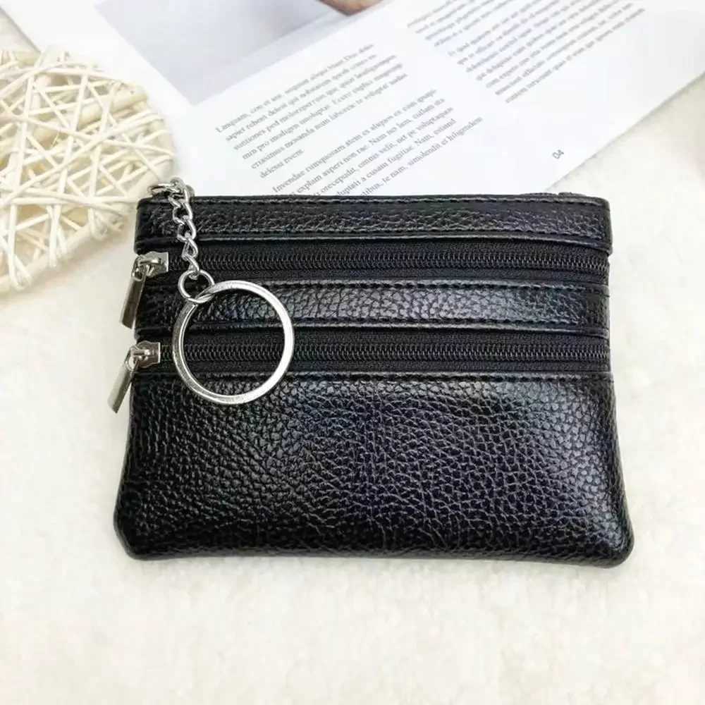 FAshion Leather Coin Purse Women Small Wallet Change Purses Mini Zipper Money Bags Pocket Wallets Key Holder Z250527