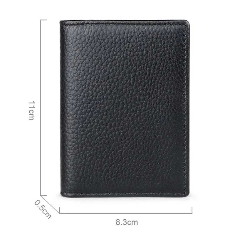 Bifold Business Card Holder Wallet ID Windows Documents Card Wallet for Men RFID Blocking Z250527
