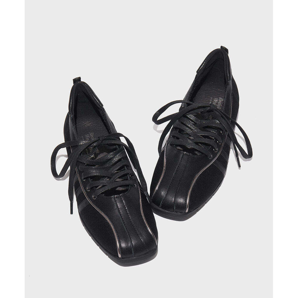 2025 Versatile Mary Jane Korean Niche Square Toe Cross Strap Ballet Shoes Functional Sports