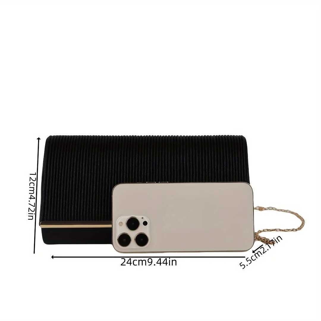 Womens Evening Bag Solid Color Flap Wedding Bag Dress Bag Elegant and Fashionable Chain Bag W250527