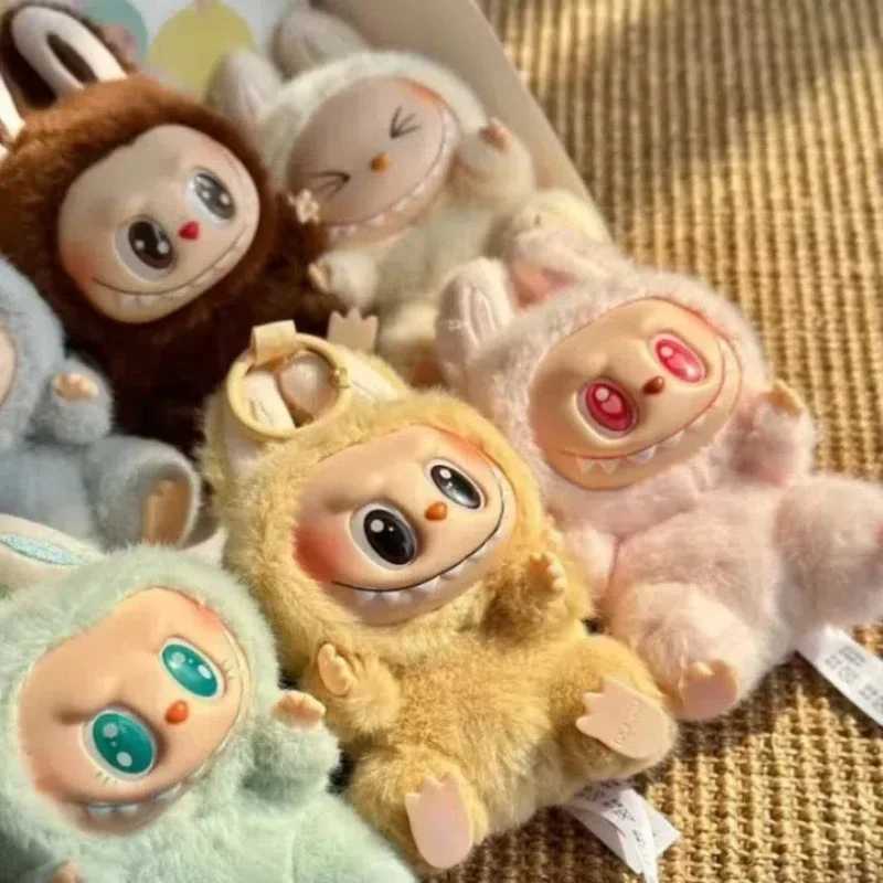 2025 Labubu Heartbeat Macaron Enamel The Monsters Face Blind Box PVC Figurine Tabletop Ornament Kawaii Doll Kid Birthday Gift M250526