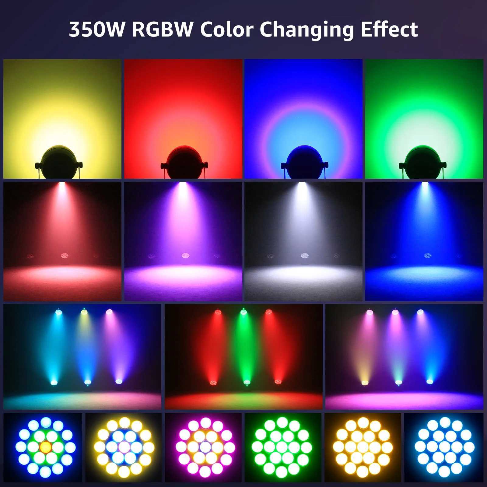 UKing 19x15W LED Par Light RGBW 6in1 Zoom Stage Light DMX512 Focused Wash Light For DJ Disco Party Nightclub Stage Lighting XJ250527