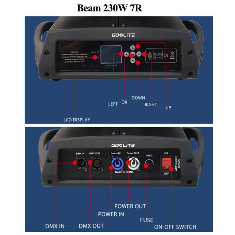 Flightcase 1pc Moving Head 7R 230W Beam Light Professional Stage Beam Lighting for Show Disco Dj Club Light Nightclub DMXXJ250527
