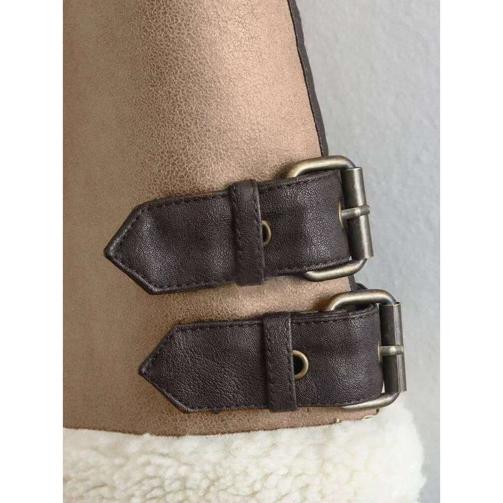 Suninheart Women 2022 Autumn Faux Fur Vest Warm Vintage Female Vests Coat Nude Zipper Sleeveless Jacket New In Outerwears