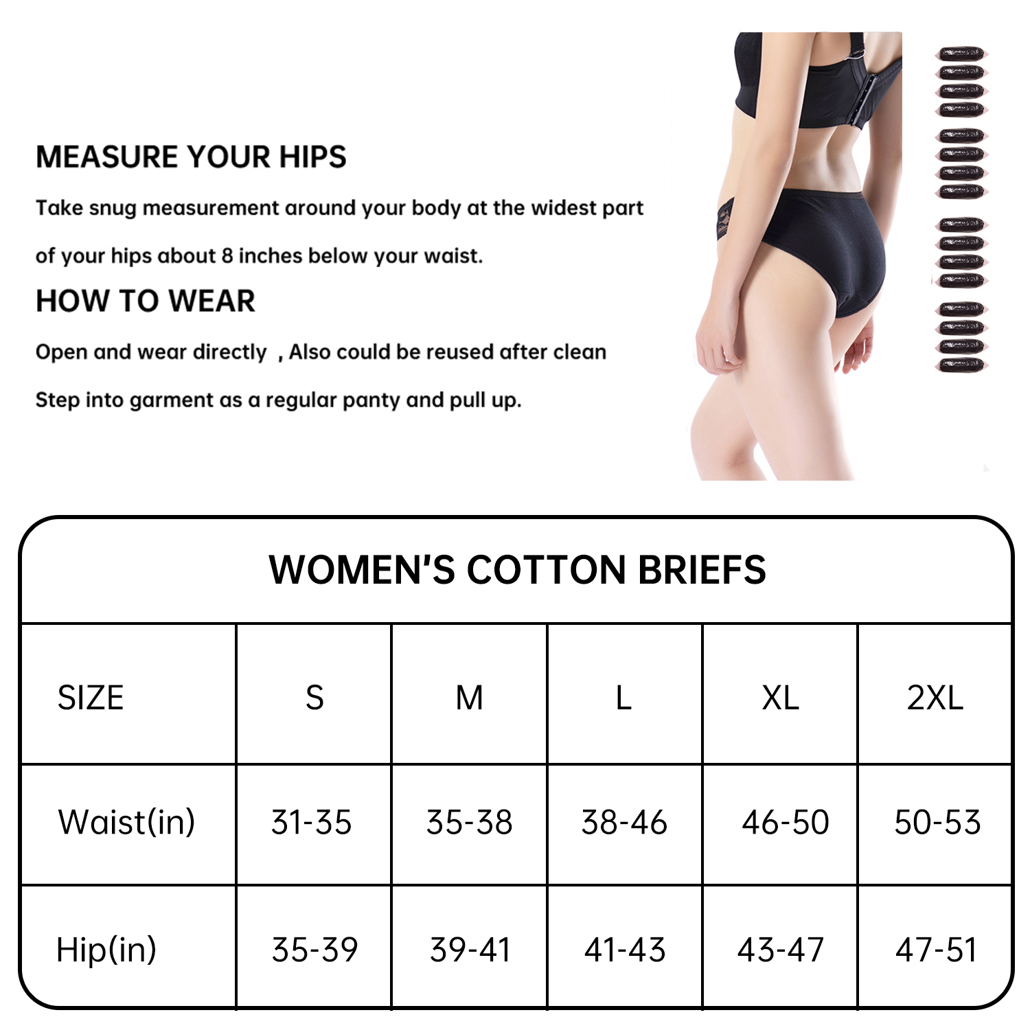 Emergency Underpants Women's Lace Panties Underwear Ladies Sexy Briefs Bikini For Travel Hotel Spa Hospital Stays
