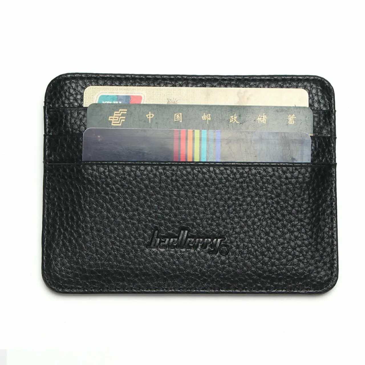 Ultra-thin Slim Double-sided PU Leather ID Card Holder Multi-color Bank Case Multi-slot Wallet Business Card Holder Z250527