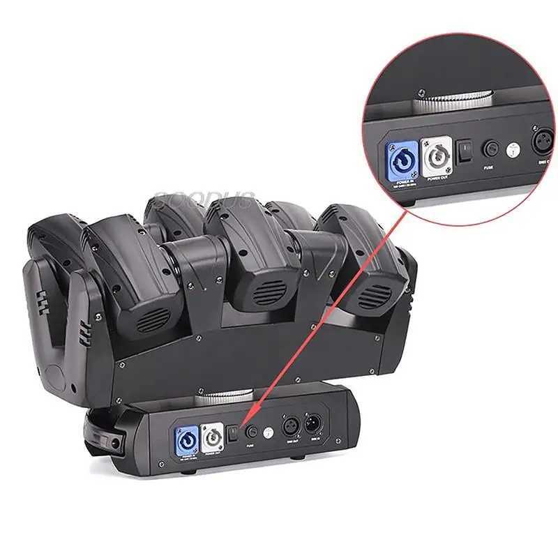 Lights DMX512 Stage LED RGBW Light Moving Head DJ Lights Projectors for DJ Event Sound Activated KTV Disco Party Show Audience XJ250527