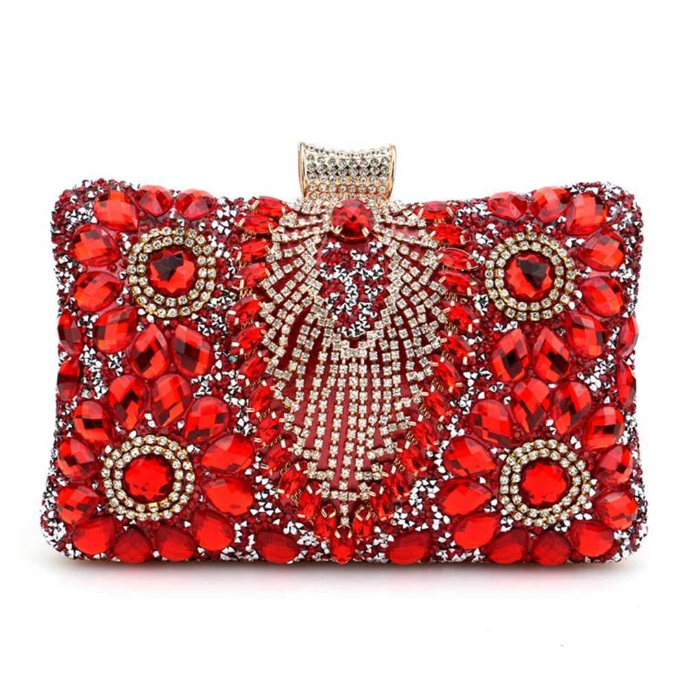 Women Diamond Shoulder Bag Rhinestones Wedding Party Clutch Glitter Evening Bags for Parties Wedding Clubs W250527