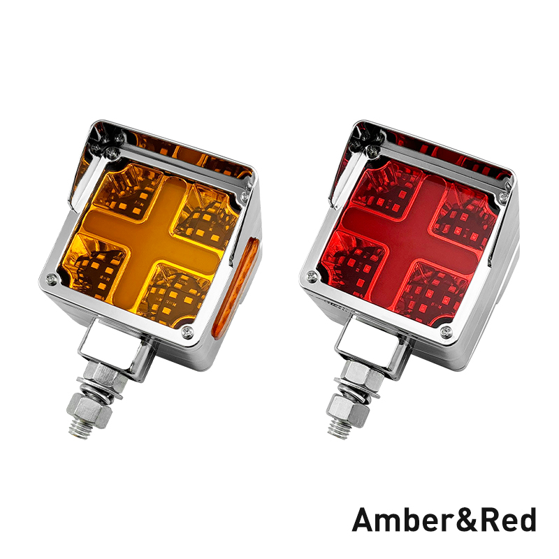 Modified Lights Truck Side Lights LED Truck Lights Double Sided Lights Universal for all kinds of cars Easy to install 4 wires mode for red bright + y