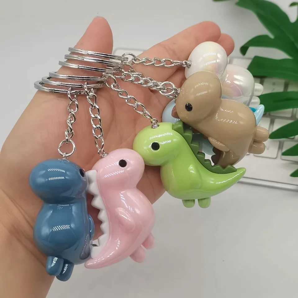 1PC Kawaii Dinosaur Keychain - High Quality Acrylic Animal Pendant Key Ring for Men Women Boys and Girls - Creative Gift Idea W250526