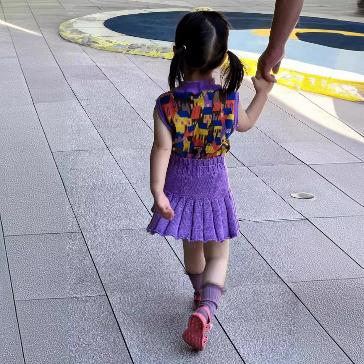 Girls Skirts MP Kids Knitted Shorts Cute Baby Outfit Tutu Skirt Faldas Kawaii Toddler Clothes Children Mini Skirt 250527