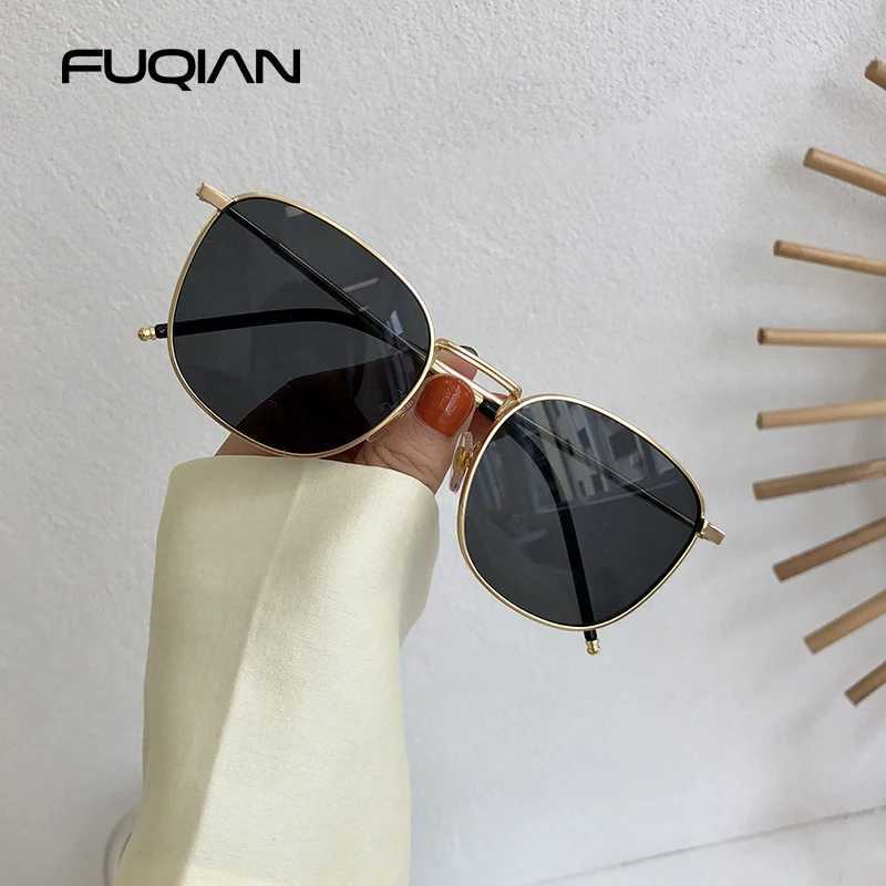 Fashion Metal Square Sunglasses Women Men Stylish Round Sun Glasses Ladies Retro Black Driving Shades UV400 Z250527