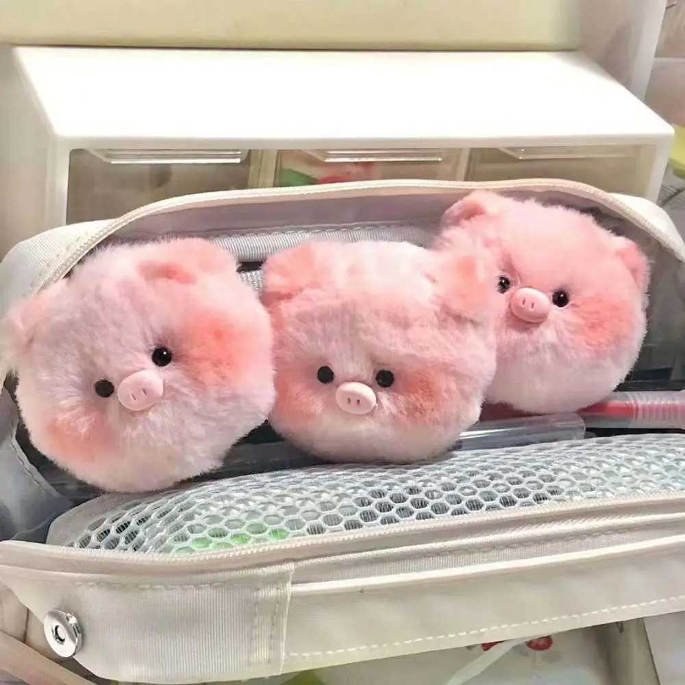 Small Pig Head Small Pig Head Plush Pendant Soft Plush PP Cotton Pig Head Bag Pendant Little Fresh Animal Keychain W250526