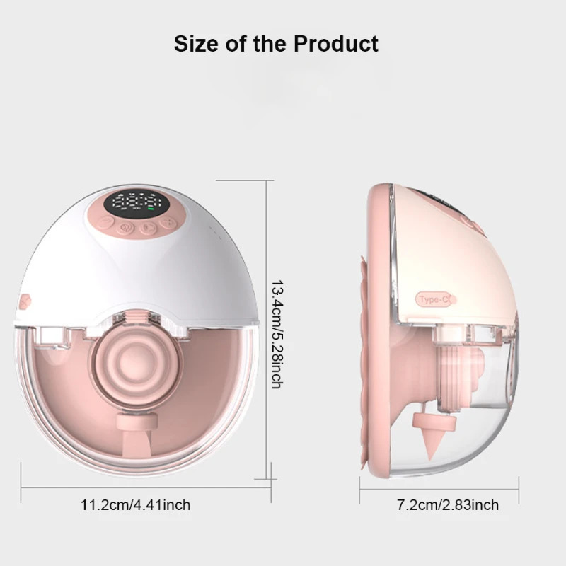 Wearable BPAFree Wireless Bra Breast Pump with Cordless Bottle n Silicone Flange Milk Manual 250527