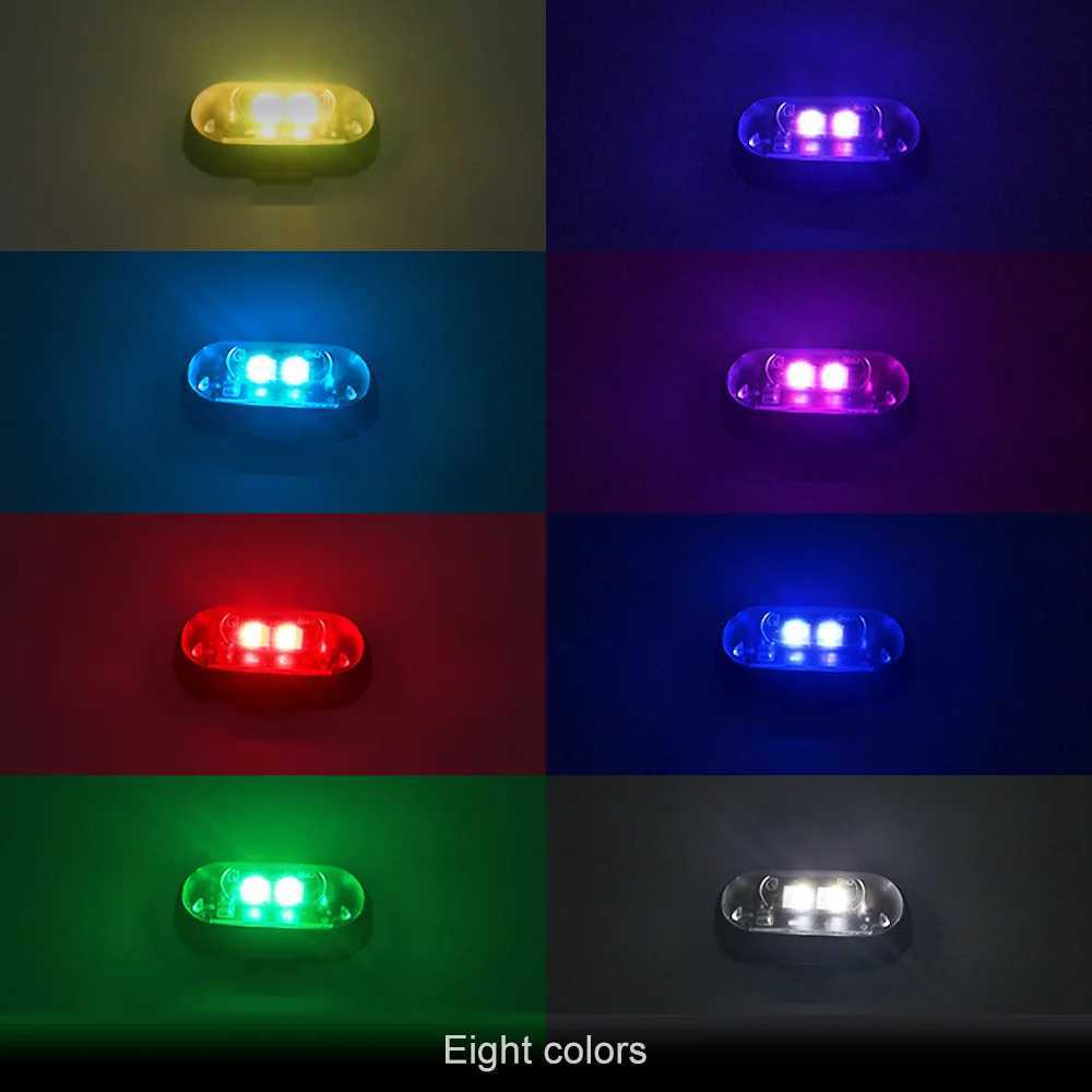 4/10x Car LED Light Multifunctional Car LED Warning Light Rechargeable Wireless Car Light with Remote Control Decorative Light XJ250527