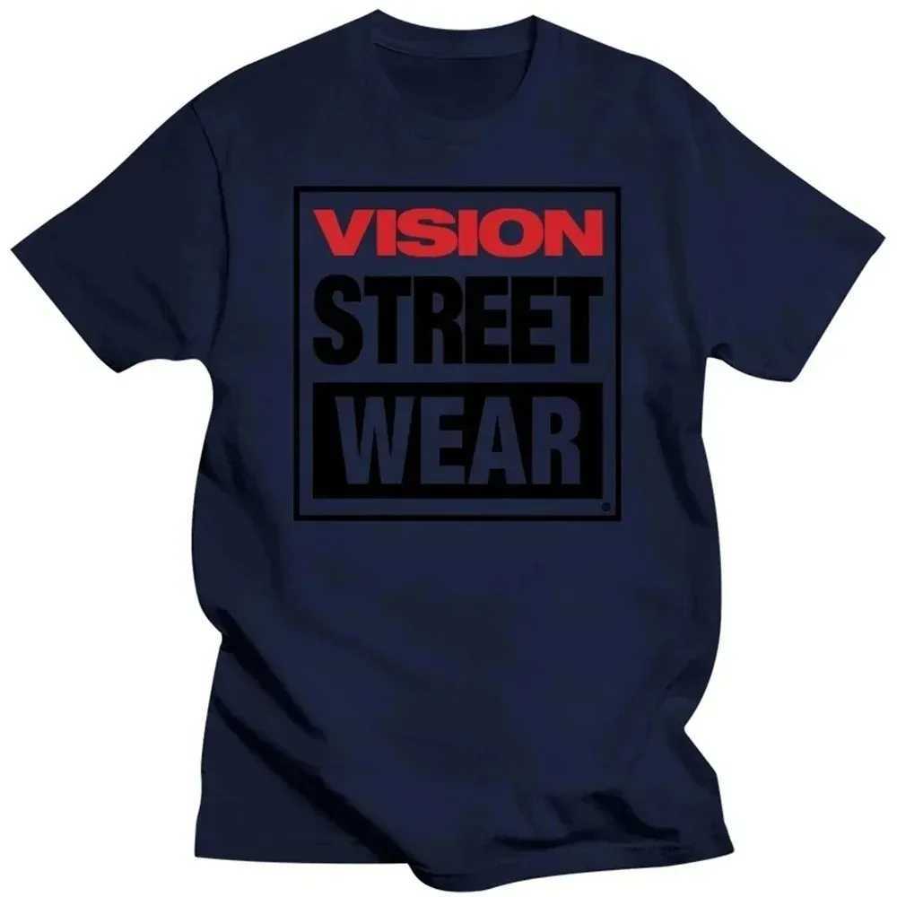 New 100% cotton Mens Visual Street Wear T-shirt Visual Street Wear T-shirt Blank vintage summer top suitable for mens T-shirts Z250527