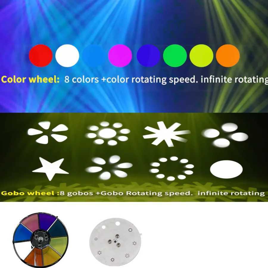 BEE EYE 150W Mini LED Moving Head Beam Spot Halo Effect 24PCS RGB 3in1 DJ Stage Effects Lights XJ250527