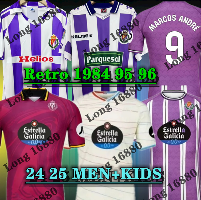 24 25 Real Valladolid Club soccer jersey G. PLATA Retro 1984 95 96 AMALLAH SAD SALAZAR camisetas de futbol Equipment MONCHU 2024 2025 Mans Kits FOOTBALL SHIRTS