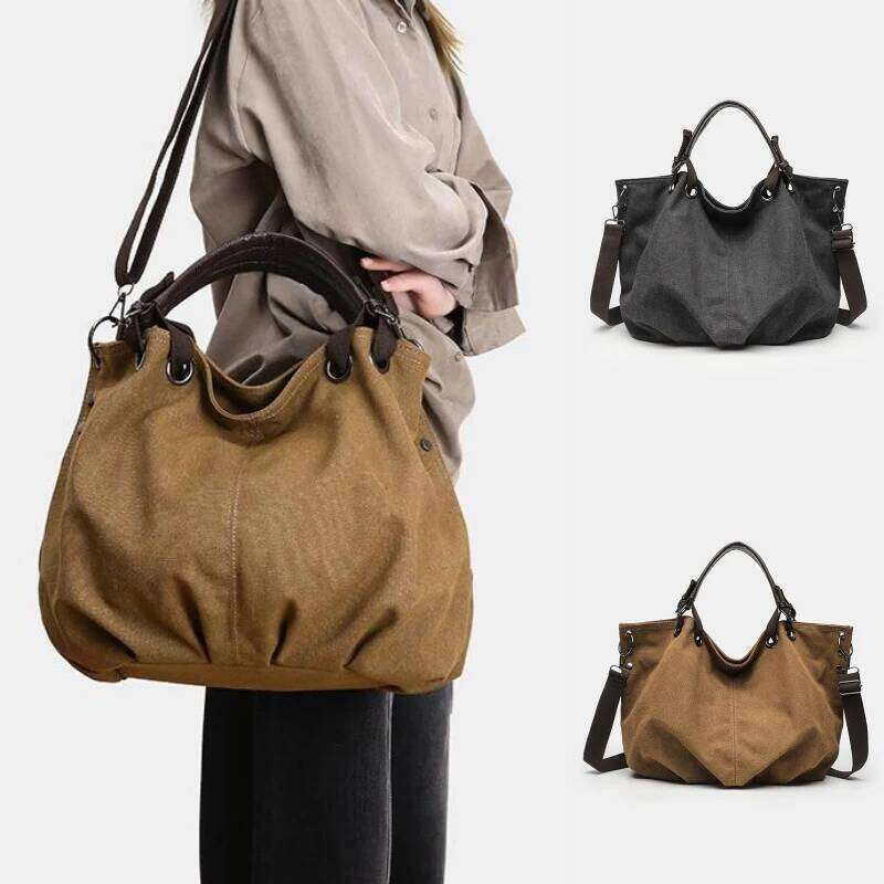 Women's Bags Designer Novelty Large Capacity Canvas For Women Versatile Shoulder Hand Carry Durable Stylish Design Womens Roomy Tote Bag