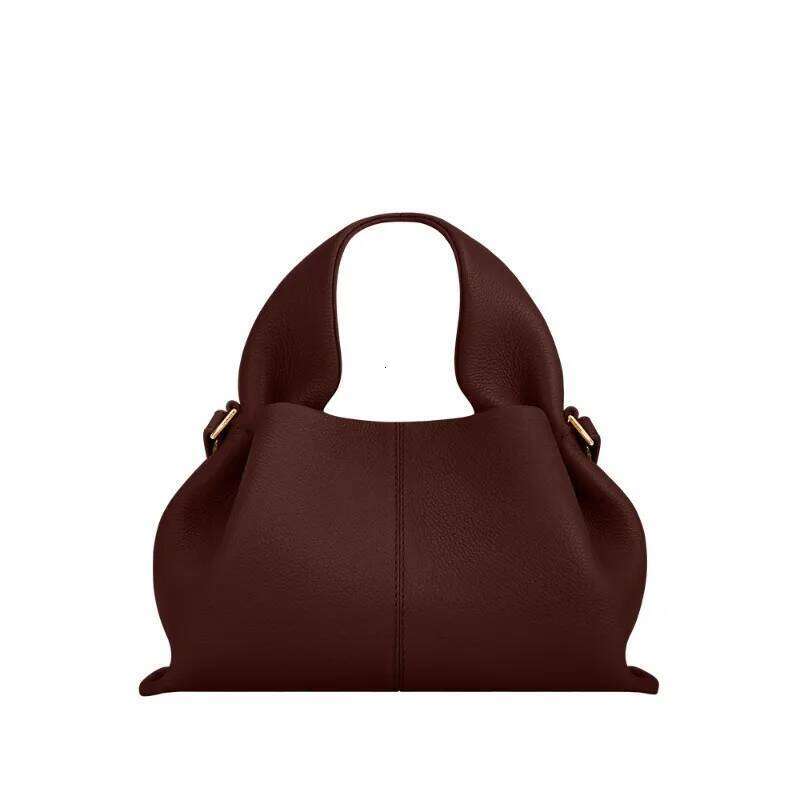 Cloud Bag New Color Number Nine Litchi grain cowhide dumpling handbag crossbody female