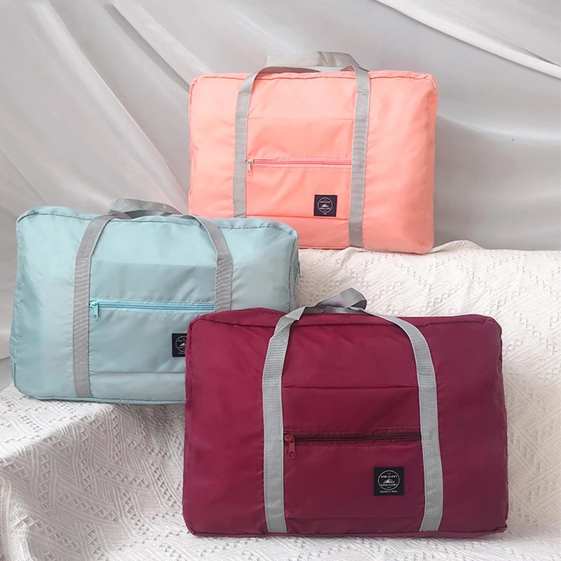 Travel Bag Folding Travel Storage Bag Large-capacity Baggage Package Portable Multi-function Airplane Handbag Weekend Trip 250526