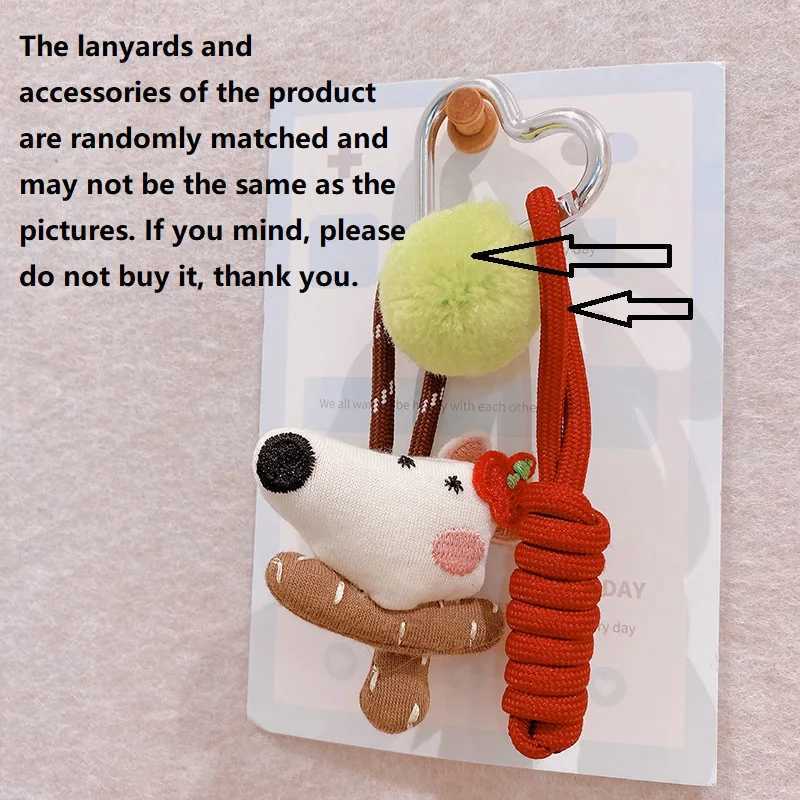 Funny Animal Series Fabric Keychain For Car Keys Accessories Creative Cartoon Fabric Animal Doll Keyrings For Bag Pendant Gifts W250526