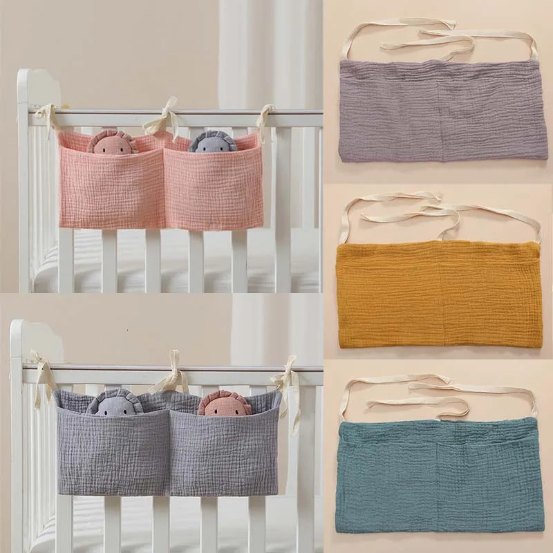Baby Crib Storage Bag Multifunctional born Bed Headboard Organizer Kids Bedding Diaper 250517z