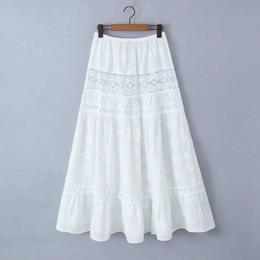 2025 Summer French Lace Camisole Top and Skirt Fashion Set Women's High-end Feel