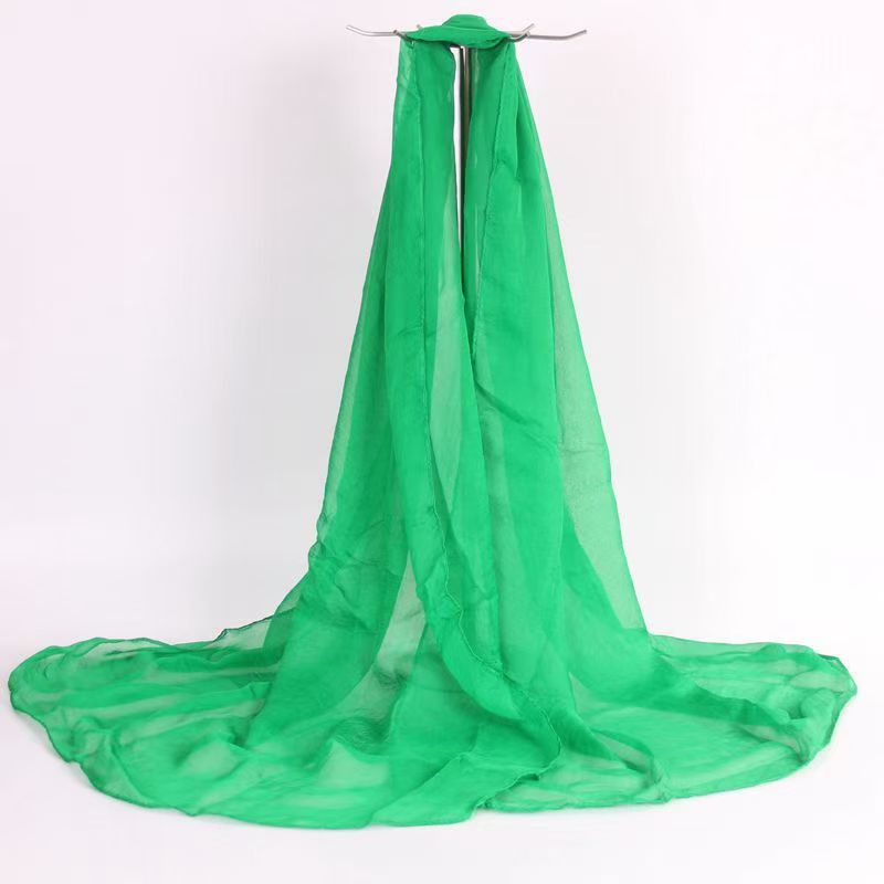 K844 Spring and summer new solid color silk scarf imitation silk shawl scarf women's super large super long beach towel manufacturers wholesale