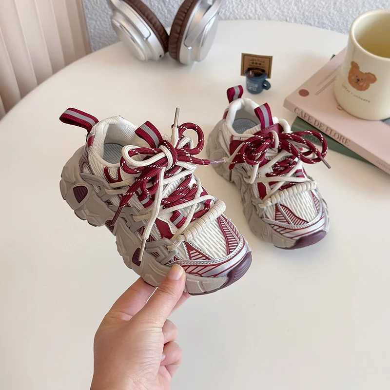 Spring Autumn Toddler Boy Shoes Black Red Versatile Childrens Sneakers for Girls Fashion School Non-slip Kids Causal Sneakers T250527