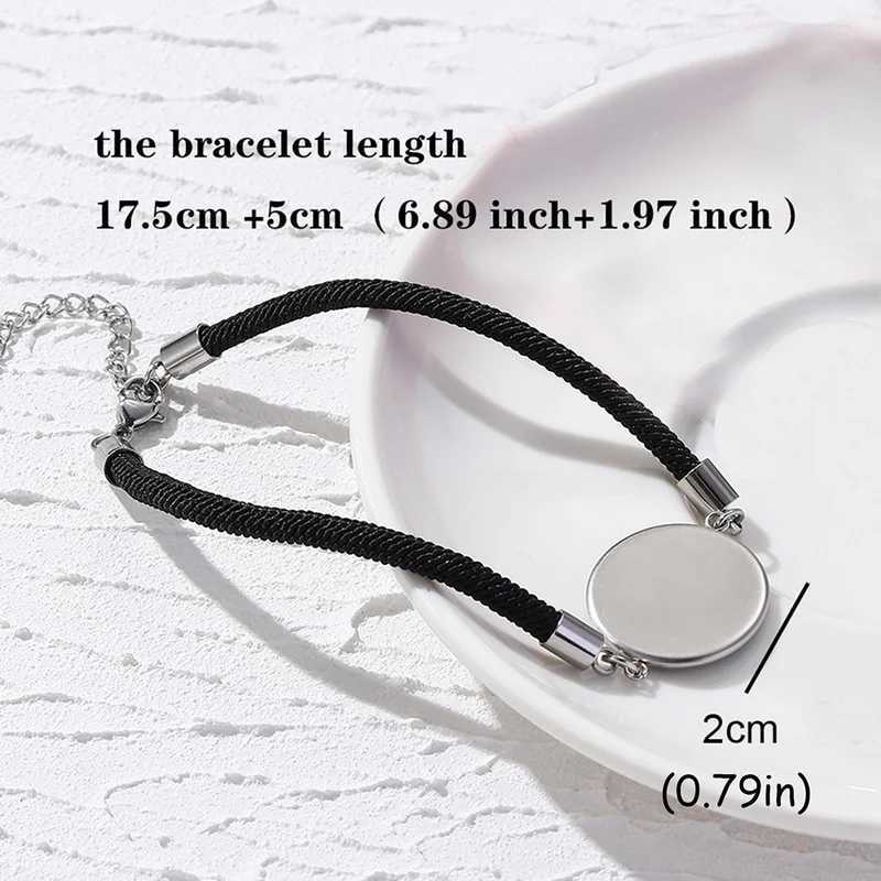 Luminous 2PCS/Set Stainless Steel Couples Bracelet For Women Lover Sun Moon Rope Charm Friendship Party Valentine Jewelry Gift W250526